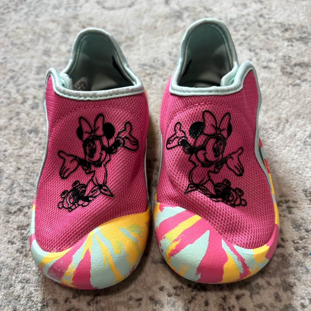 Toddler Girls Pink Minnie Mouse Adidas Slip-On Water Shoes